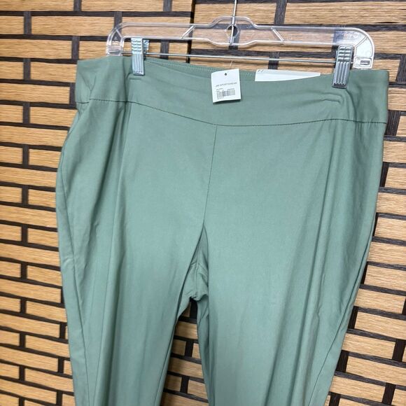 Cato Green Pull On Ankle Pants Size 14 - Picture 3 of 7